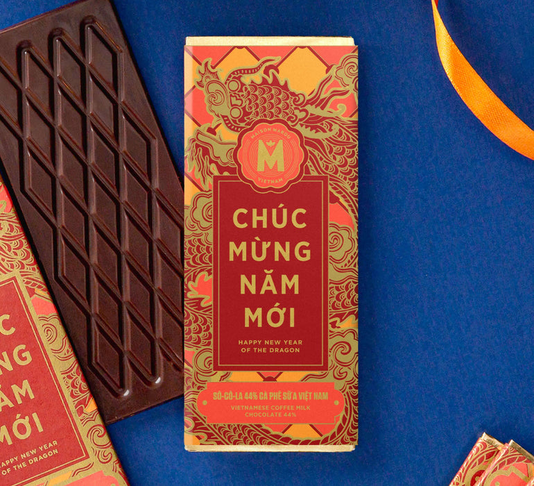 44% Cacao Vietnamese Coffee Milk Chocolate Mini Bar - TET EDITION