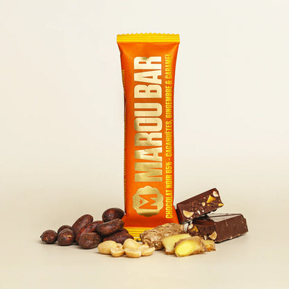 Chocolate Snack Bar 65% Peanuts, Ginger & Salted Caramel