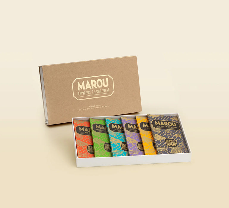6 Single Origin Chocolate Bars Gift Box
