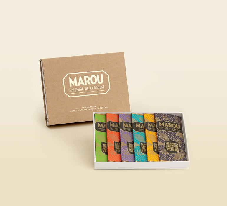 6 Single Origin Chocolate Mini Bars Gift Box