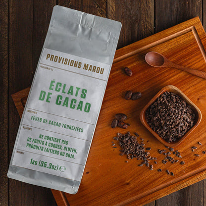 100% Cacao Nibs 1kg Pouch