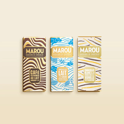 Coffee, Milk, and Vanilla: The Sweet Mini Chocolate Trio Bars