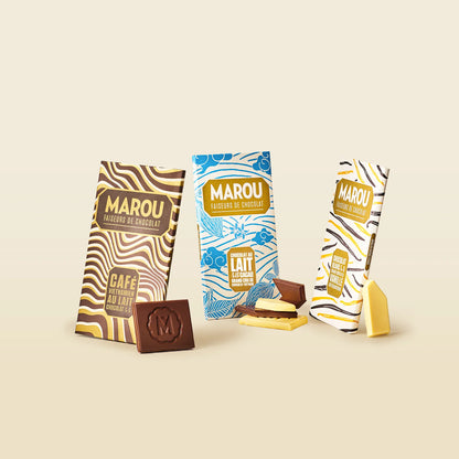Coffee, Milk, and Vanilla: The Sweet Chocolate Trio Bars