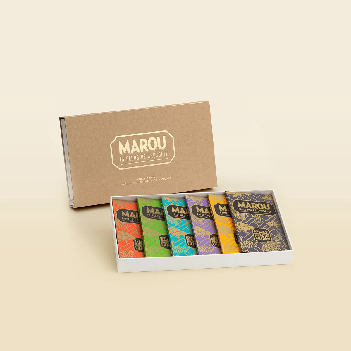 6 Single Origin Chocolate Bars Gift Box – Marou Chocolate Europe