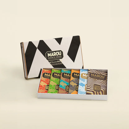 Coffret cadeau de 6 tablettes de chocolat Collection des Faiseurs