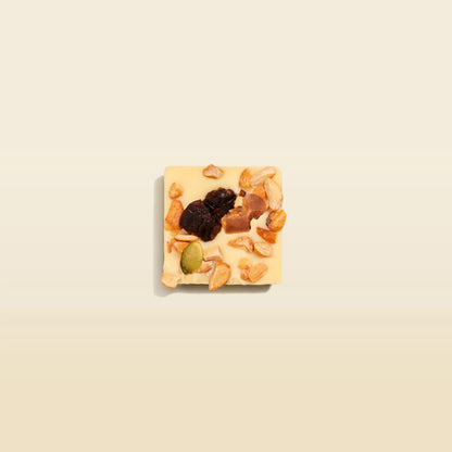 Dried Fruits, Cashew & Pumpkin Seeds Mendiant 44% White Chocolate – Easter Edition
