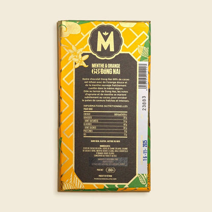 Mint & Orange Dong Nai 68% Chocolate bar