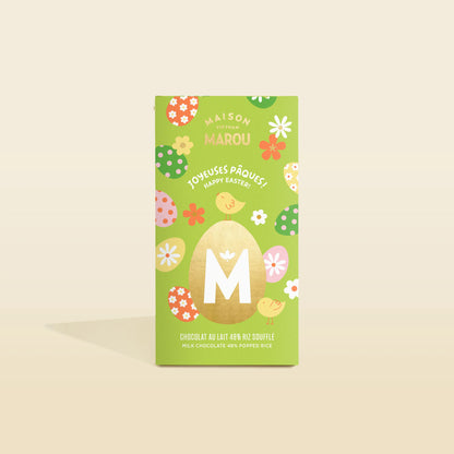 Tablette de chocolat au lait riz soufflé 48% – Edition de Pâques