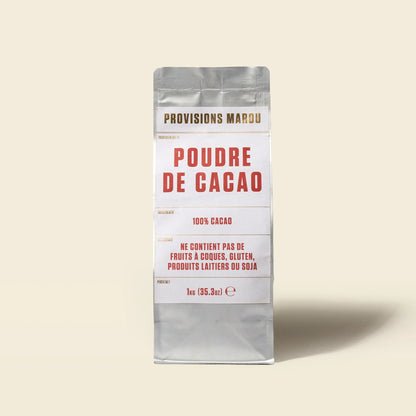 100% Poudre de cacao 1kg en sachet