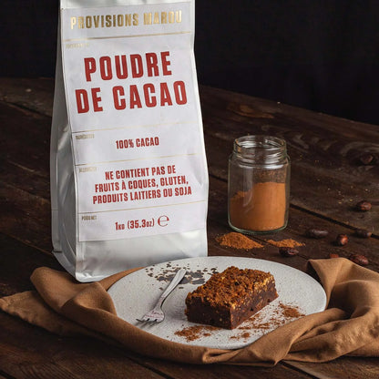 100% Poudre de cacao 1kg en sachet